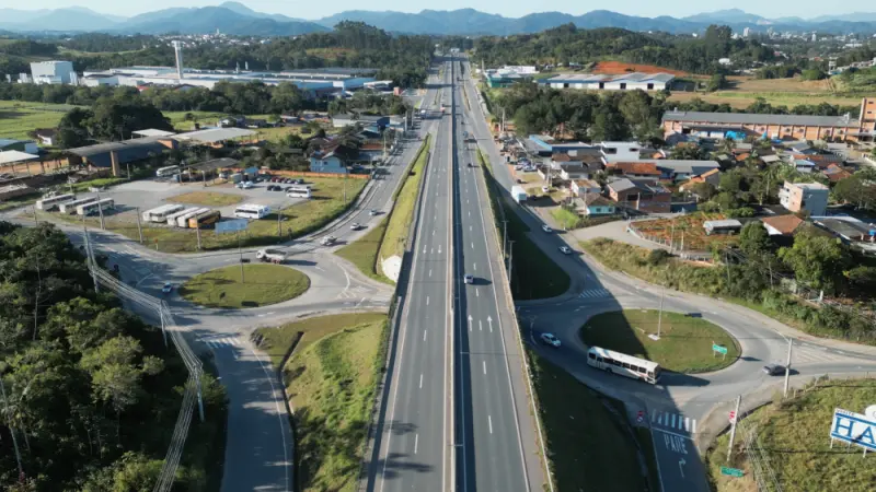 Acesso sentido Rio do Sul